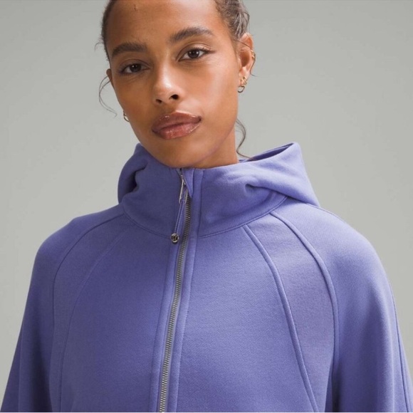 Lululemon Scuba RARE Oversized Full Zip Hoodie Dark Lavender M/L - Picture 6 of 12